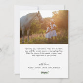 Two Sided Christmas Photo Cards Feestdagenkaart (Achterkant)