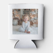 Two Sided Family Holiday Square Photos Blikjeskoeler (Voorkant)