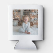 Two Sided Family Holiday Square Photos Blikjeskoeler (Achterkant)