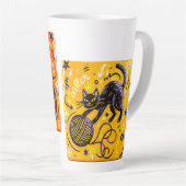 Two-Sided Neon Cat Latte Mok (Rechterhoek)