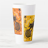 Two-Sided Neon Cat Latte Mok (Voorkant)