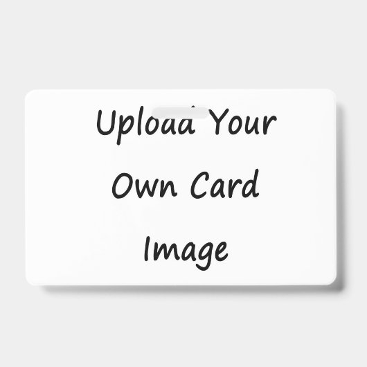 Two Sided Own Image Photo ID Full Card Badge (Voorzijde)