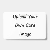 Two Sided Own Image Photo ID Full Card Badge (Achterkant)