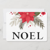 Two Sided Photo NOEL kerstfeestay Kaart (Voorkant)