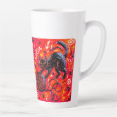 Two-Sided Pink Cat Latte Mok (Rechts)