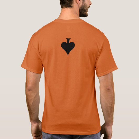 Two-Sided SPADES DOWN Racing T-shirt (Achterkant)