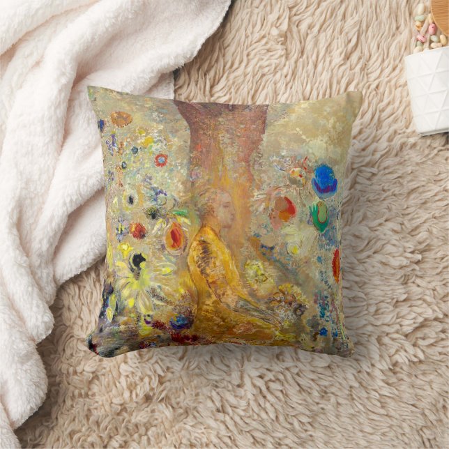 Two Sides Boeddha | Odilon Redon | Kussen (Deken)