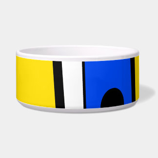 Two Sides Of Ethnicity Yellow Blue Black White Voerbakje