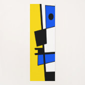 Two Sides Of Ethnicity Yellow Blue Black White Yogamat (Voorkant)