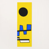 Two Sides Of Ethnicity Yellow Blue Black White Yogamat (Achterkant)