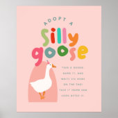 Two Silly Goose Birthday Adoption Station Poster (Voorkant)