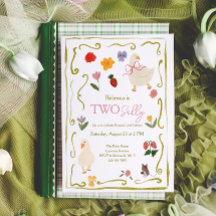 Two Silly Goose Gingham Cottagecore 2nd Birthday