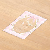 Two Silly Pink Gingham girl 2nd Birthday Acryl Uitnodigingen (Laagn)