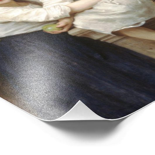 Two Sisters, 1901, William Adolphe Bouguereau Foto Afdruk (Hoek)