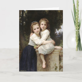 Two Sisters Vintage Fine Art by Bouguereau Card Kaart