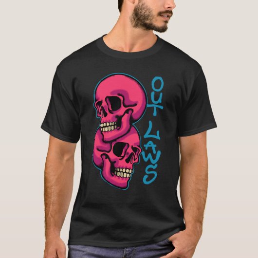two Skull streetwear T-shirt (Voorkant)