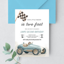 TWO Snel Vintage Race Auto 2e Verjaardag