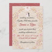 Two Souls, One Heartbeat Invitation Kaart (Voorkant / Achterkant)