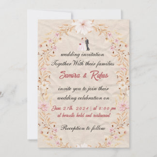 Two Souls, One Heartbeat Invitation Kaart