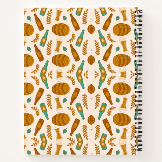 Two spiral-bound notebooks with a playful  notitieboek (Achterkant)