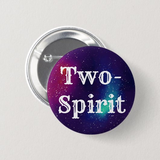 Two-Spirit  Galaxy Identiteit Ronde Button 5,7 Cm (Voorkant /achterkant)