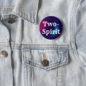 Two-Spirit Galaxy Identiteit Ronde Button 5,7 Cm (In situ)