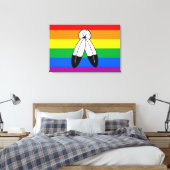 Two-Spirit LGBTQ+ Pride Flag Canvas Afdruk (Insitu (Slaapkamer))