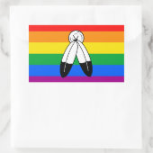 Two-Spirit LGBTQ+ Pride Flag Rechthoekige Sticker (Tas)