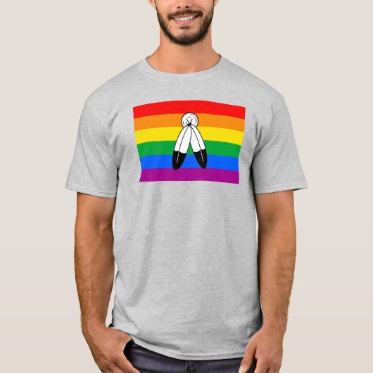 Two-Spirit LGBTQ+ Pride Flag T-shirt (Voorkant)