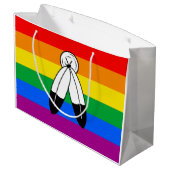 Two-Spirit LGBTQ+ Pride-vlag Groot Cadeauzakje (Achterkant Gekanteld)