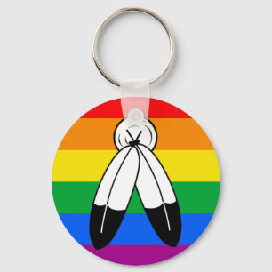 Two-Spirit LGBTQ+ Pride-vlag Sleutelhanger