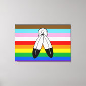 Two-Spirit LGBTQ+ Progress Pride Flag Canvas Afdruk (Voorkant)