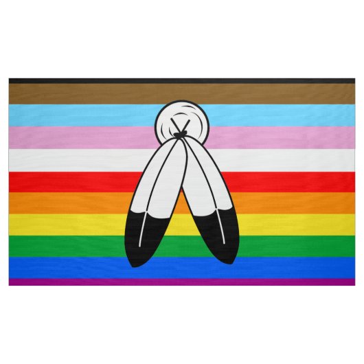 Two-Spirit LGBTQ+ Progress Pride Flag Stof (Yard (91,4 cm))