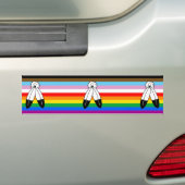 Two-Spirit LGBTQ+ Progress Pride-vlag Bumpersticker (Op auto)
