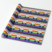 Two-Spirit LGBTQ+ Progress Pride-vlag Cadeaupapier (Uitgerold)
