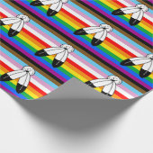 Two-Spirit LGBTQ+ Progress Pride-vlag Cadeaupapier (Hoek)