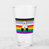 Two-Spirit LGBTQ+ Progress Pride-vlag Glas (Voorkant)