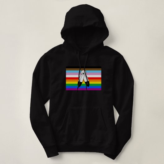 Two-Spirit LGBTQ+ Progress Pride-vlag Hoodie (Design voorkant)