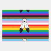 Two-Spirit LGBTQ+ Progress Pride-vlag Inpakpapier Vel (Voorkant)