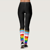 Two-Spirit LGBTQ+ Progress Pride-vlag Leggings (Achterkant)