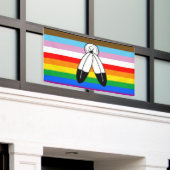 Two-Spirit LGBTQ+ Progress Pride-vlag Spandoek (Buitenkant Gebouw)