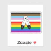 Two-Spirit LGBTQ+ Progress Pride-vlag Sticker (Vel)