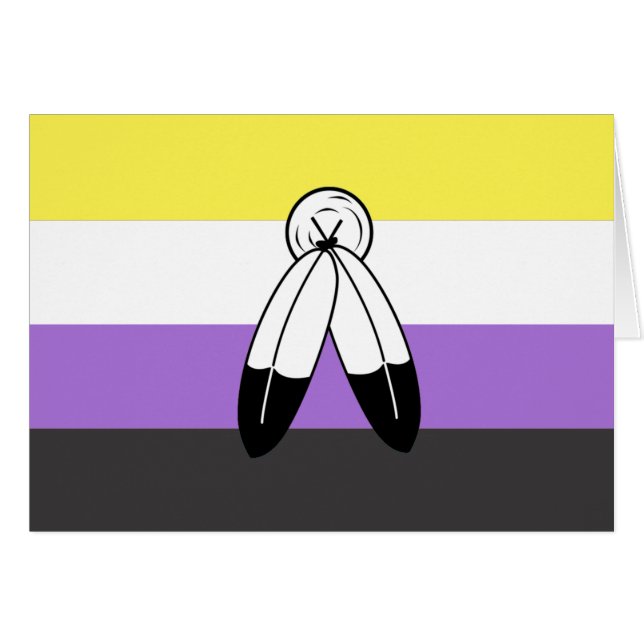 Two-Spirit Nonbinary Pride Vlag (Voorkant Horizontaal)