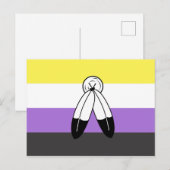 Two-Spirit Nonbinary Pride Vlag Briefkaart (Voorkant / Achterkant)
