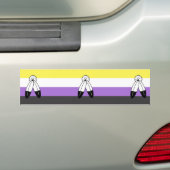 Two-Spirit Nonbinary Pride Vlag Bumpersticker (Op auto)