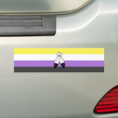 Two-Spirit Nonbinary Pride Vlag Bumpersticker (Op auto)