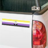 Two-Spirit Nonbinary Pride Vlag Bumpersticker (Op Truck)