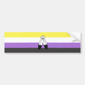 Two-Spirit Nonbinary Pride Vlag Bumpersticker (Voorkant)