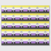 Two-Spirit Nonbinary Pride Vlag Cadeaupapier (Vlak)