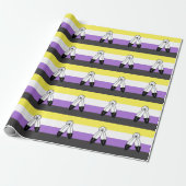 Two-Spirit Nonbinary Pride Vlag Cadeaupapier (Uitgerold)